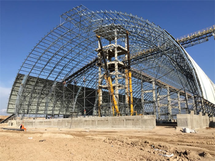 宁安煤机油桶翘工程网架